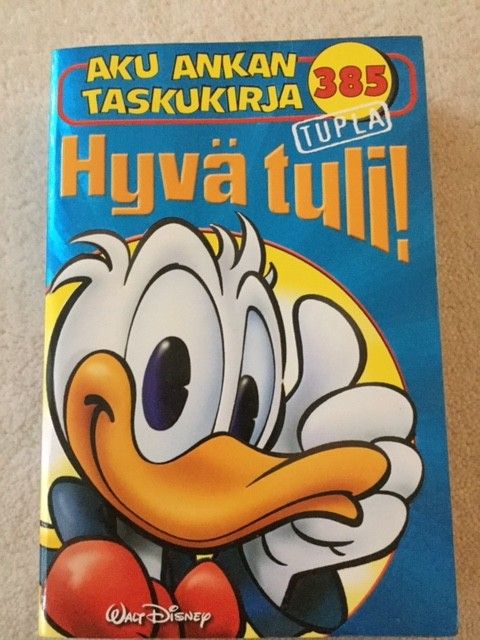 Aku Ankan tupla taskukirja nr. 385 Hyvä tuli