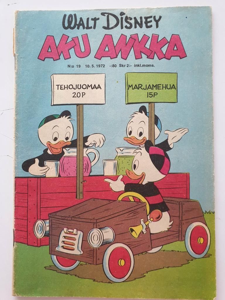 Aku Ankka sarjakuvalehti n:o 19, 1972