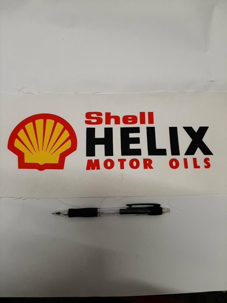 Shell iso kangasmerkki