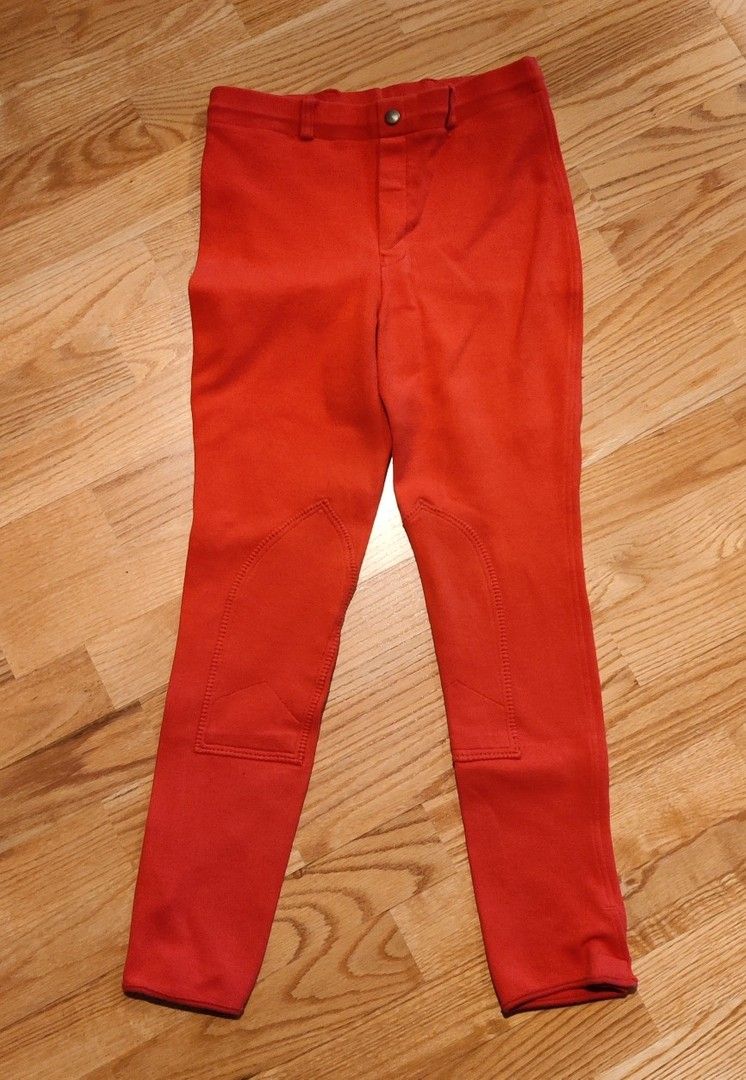 Punaiset ratsastus housut, koko 170