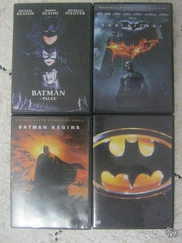 Batman DVD-leffat neljän setti, Imatra/posti