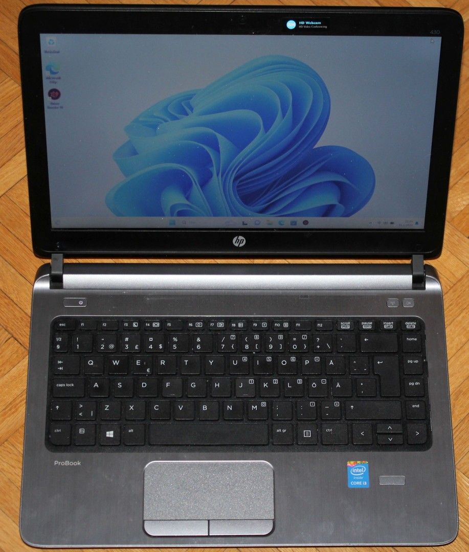 13" HP Probook laatuläppäri, Windows 11