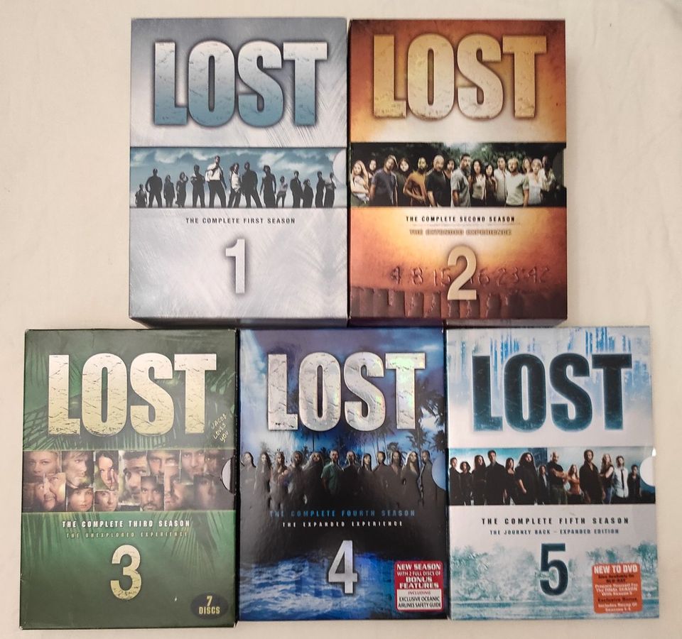 Lost kaudet 1, 2, 3, 4, 5 DVD