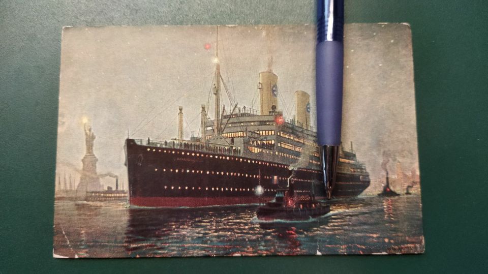 Laiva postikortti MS Kungsholm, n. 1930, käyttämätön