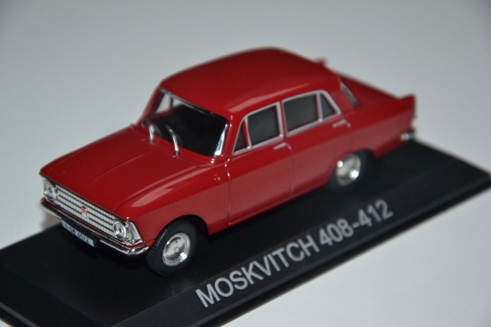 Pienoismalli Moskvitch 408 Elite 1964 1/43 punai