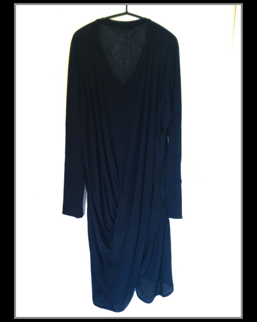 UUSI upea pitkä musta läpikuultava mekko, XL-XXL