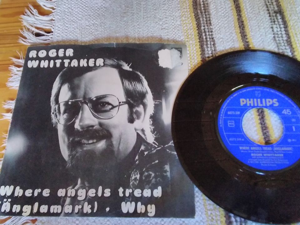 Roger Whittaker 7" Where angels tread (änglamark)