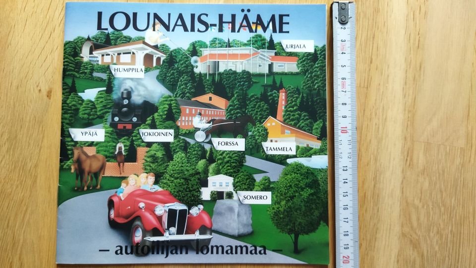 Lounais-Häme 1987 -autoilijan lomamaa -esite