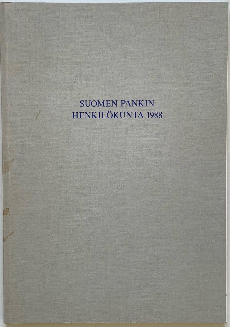 Suomen pankin henkilökunta 1988