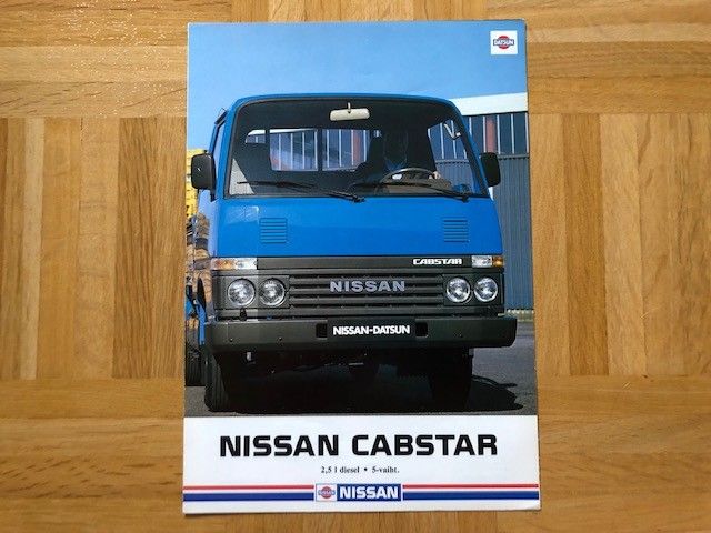 Esite Nissan Cabstar vuodelta 1983