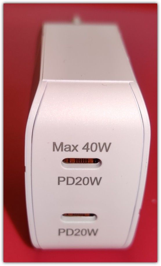 40W kaksois-USB-C PD -pikalaturi + Toocki 1m johto