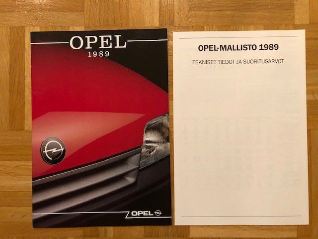 Esite Opel mallisto 1989: Omega Vectra Senator ym