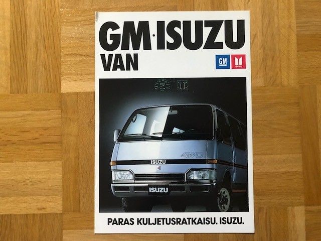 Esite Isuzu Van, vuodelta 1986, GM