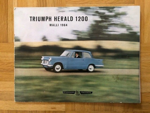 Esite Triumph Herald 1200 v. 1964 suomenkielinen