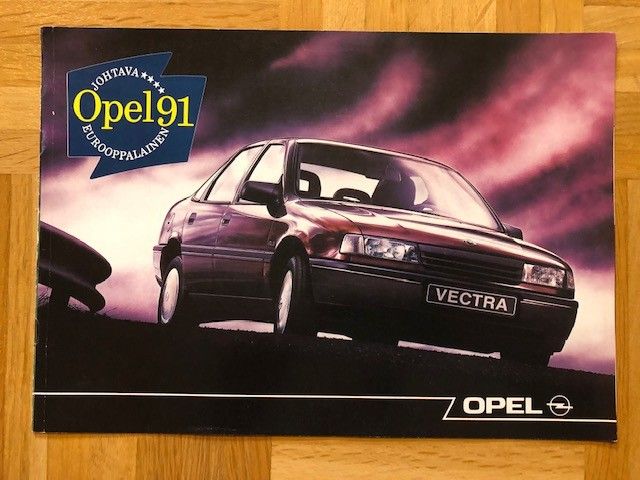 Esite Opel mallisto 1991 Calibra Omega Vectra ym