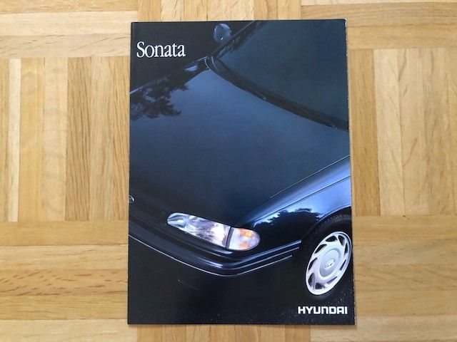 Esite Hyundai Sonata vuodelta 1991