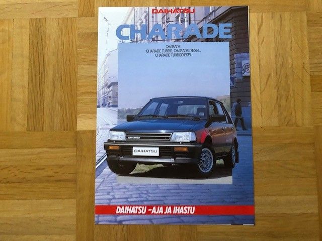 Esite Daihatsu Charade vuodelta 1985