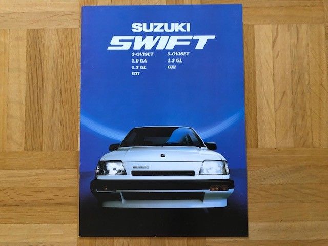 Esite Suzuki Swift, noin 1987, myös Swift GTI