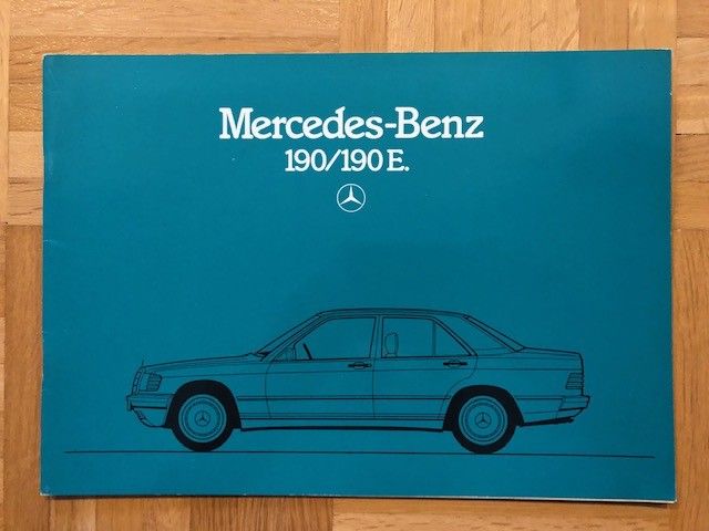 Esite Mercedes W201 190 190 E 1985 suomenkielinen