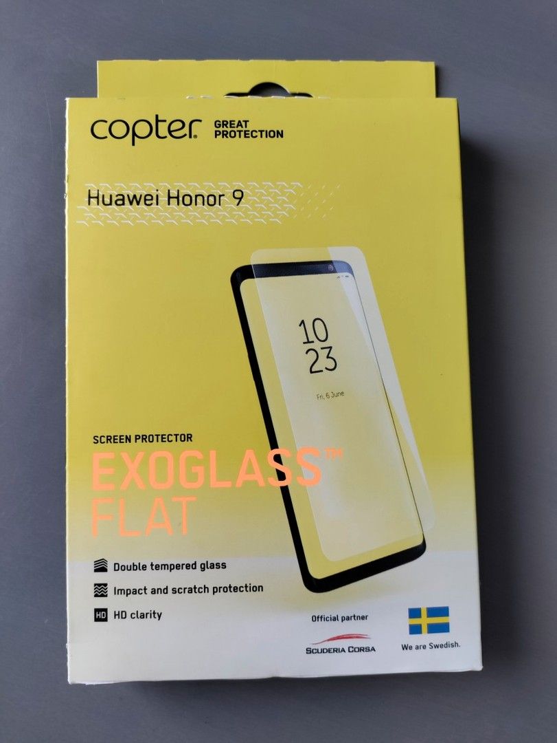 Huawei Honor 9, näytönsuoja karkaistua lasia