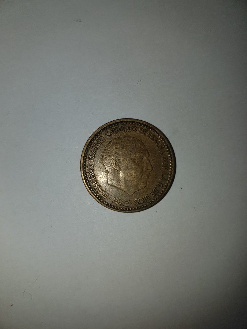 Espanja 1 peseta kolikko v. 1963