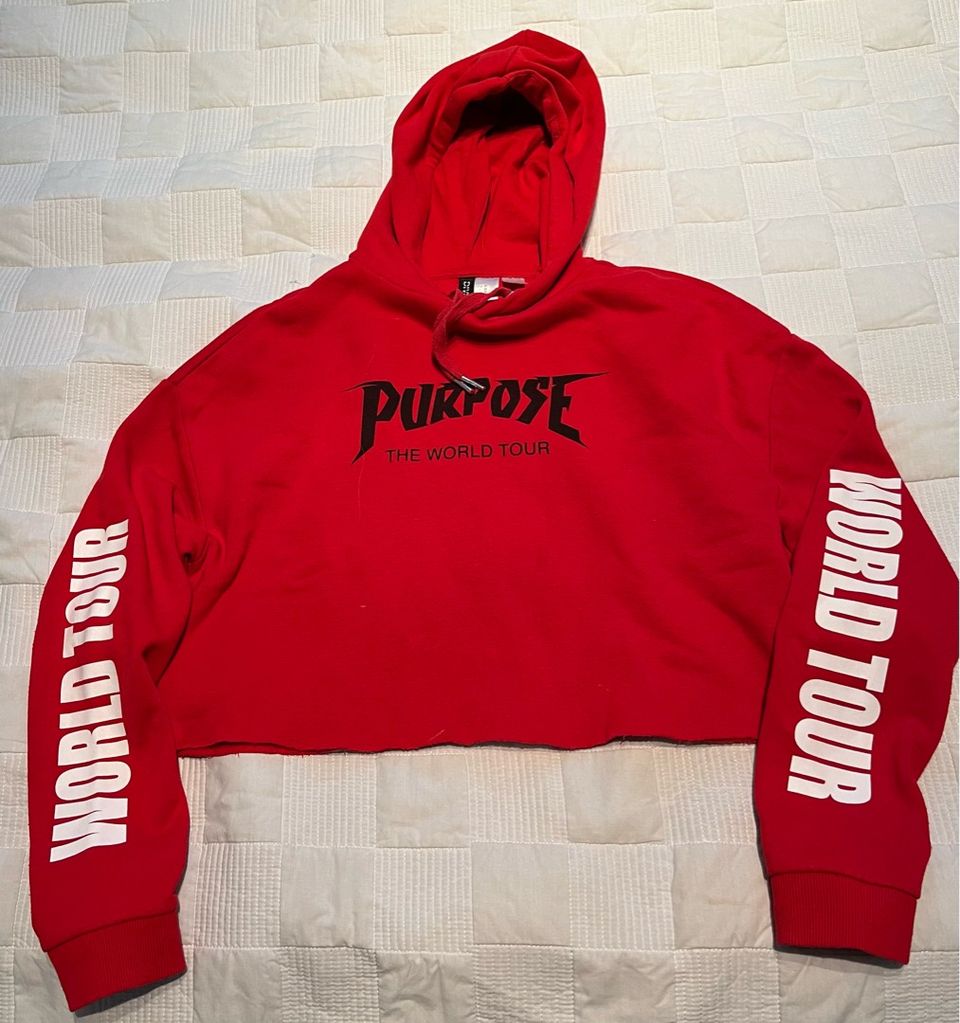 Justin Bieber Purpose World tour -huppari XS