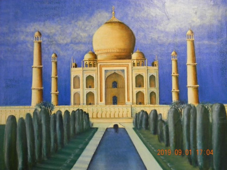 Maalaus - Taj Mahal - Intia - 115 x 90 cm