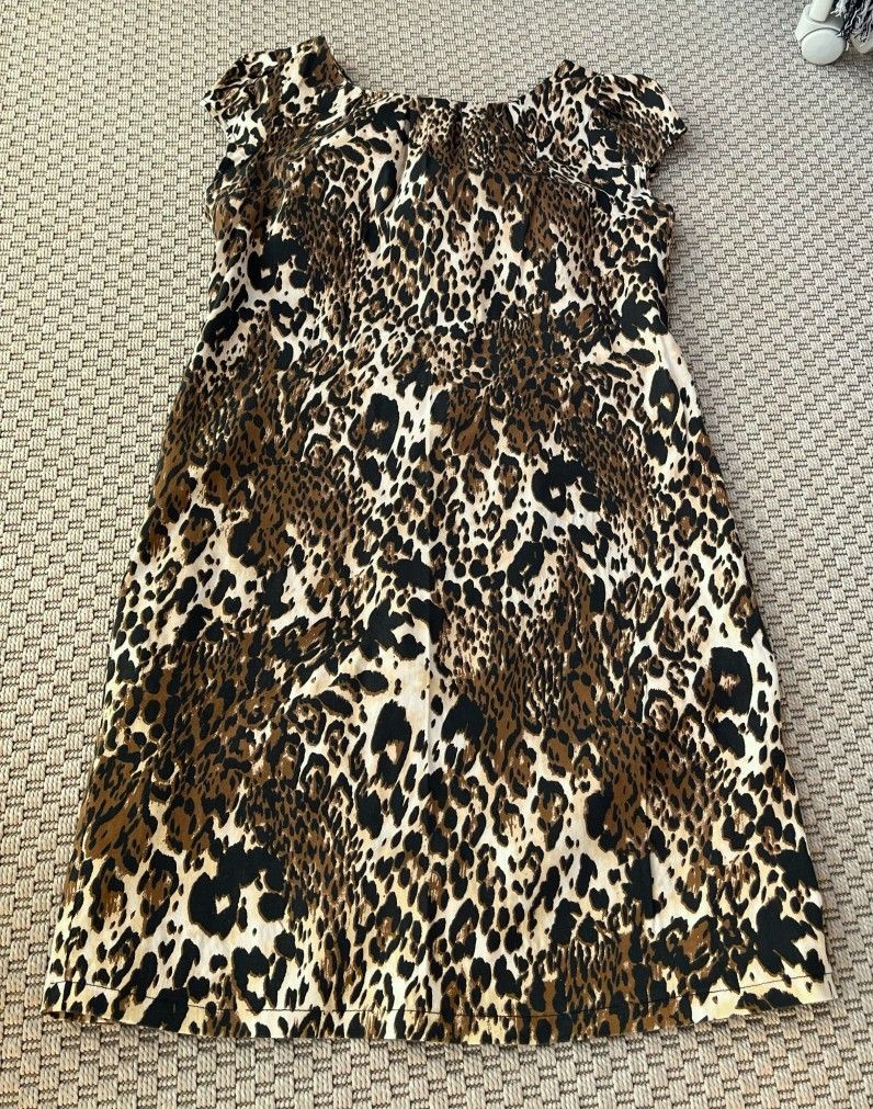 Leopardi kotelo mekko Eläinkuosi puuvilla 42