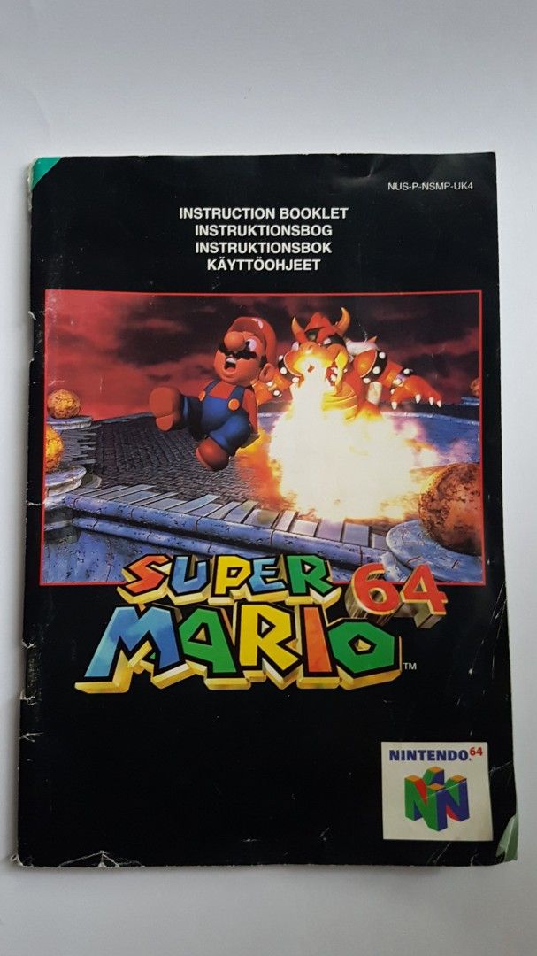 Nintendo64 SuperMario64 manuaali