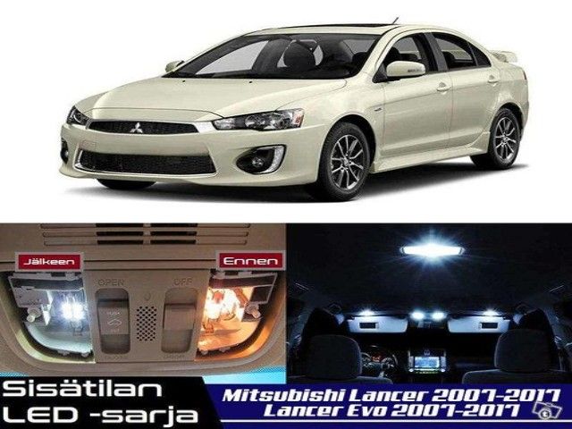 Mitsubishi Lancer Sisätilan LED -sarja ;6 -osainen