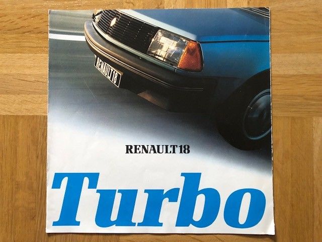 Esite Renault 18 Turbo vuodelta 1981