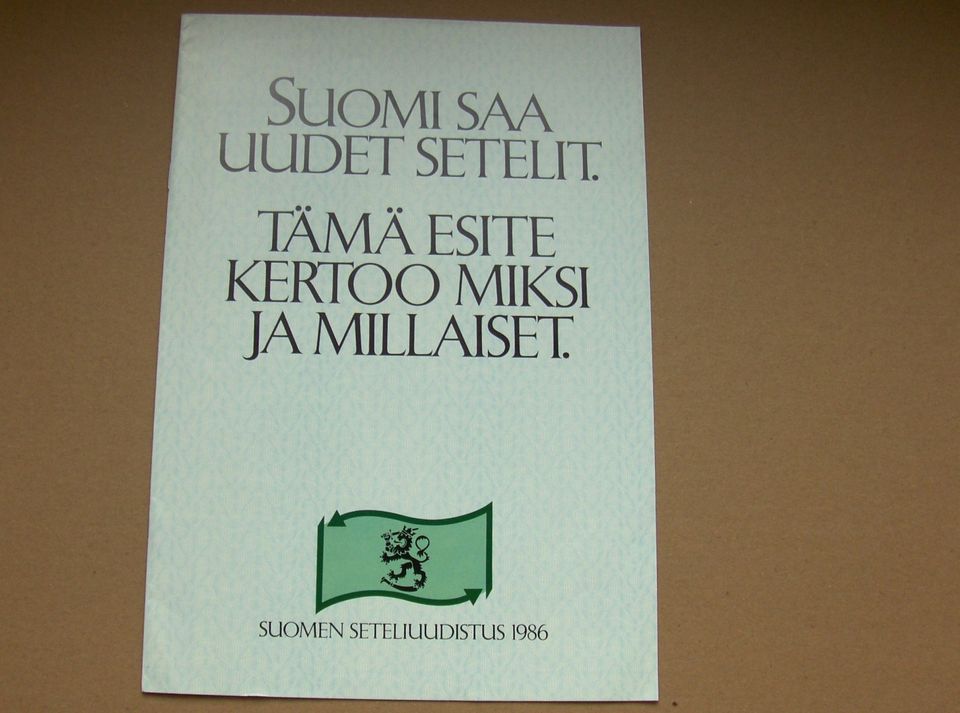 Suomi saa uudet setelit 1986 Suomen seteliuudistus