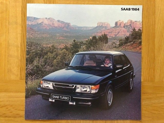 Esite Saab OG 900 1984, sisältää myös 900 Turbo