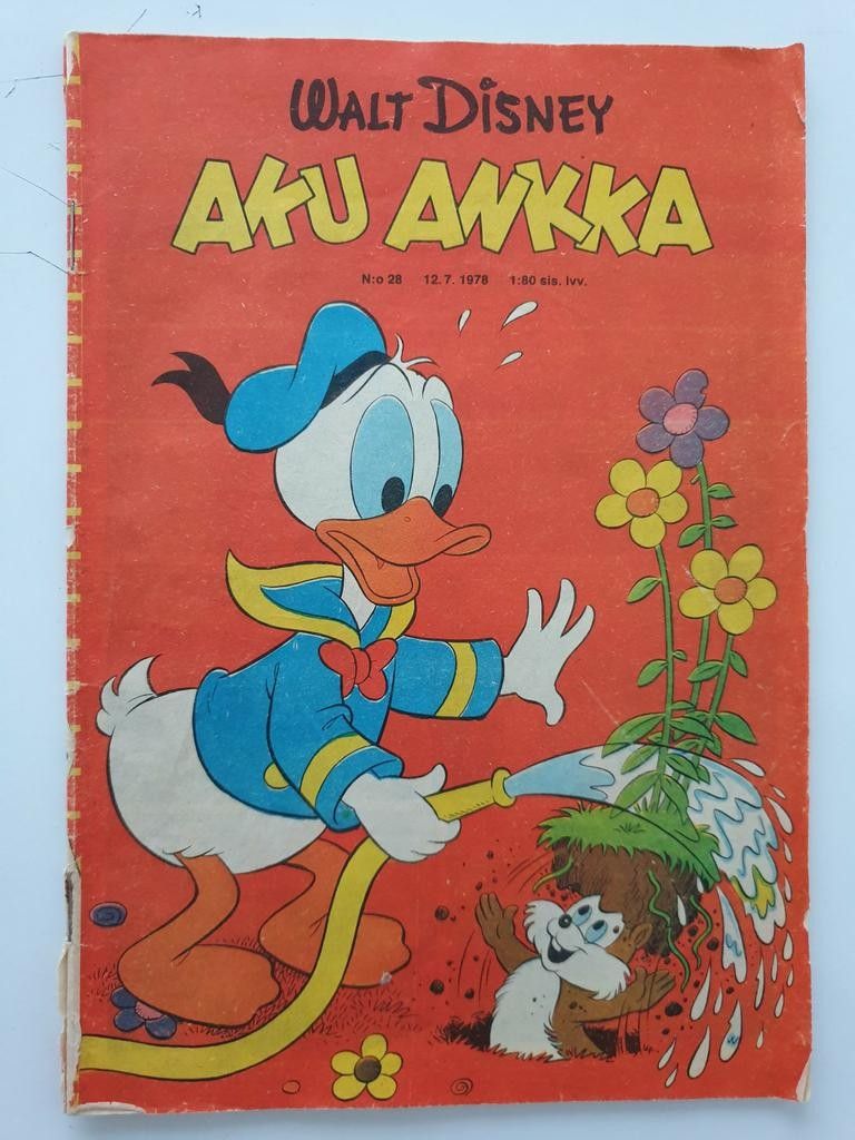 Aku Ankka sarjakuvalehti n:o 28 , 1978