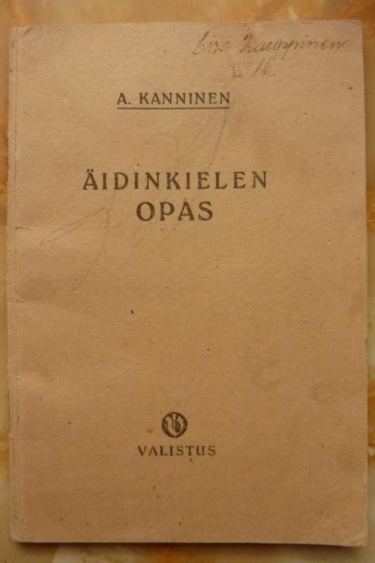Äidinkielenopas v. 1941. A.Kanninen