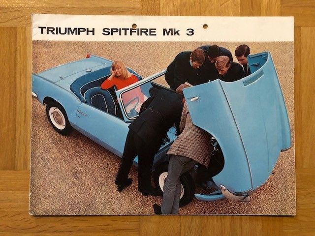 Esite Triumph Spitfire mk 3, noin 1966/1967