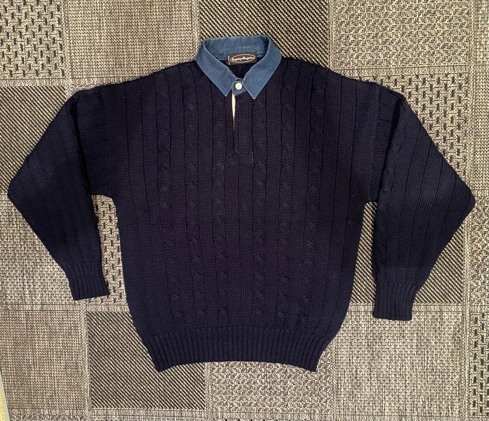 ANTOINE MAGRINO mens XXL 100%wool French knit