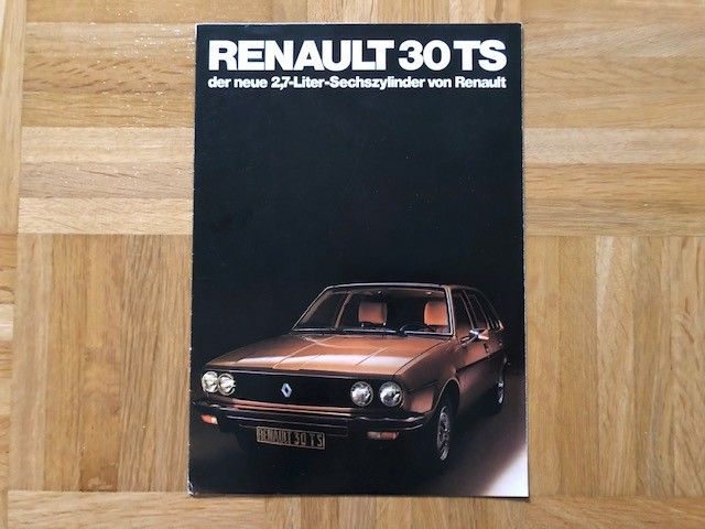 Esite Renault 30 TS 1970-luvun lopulta