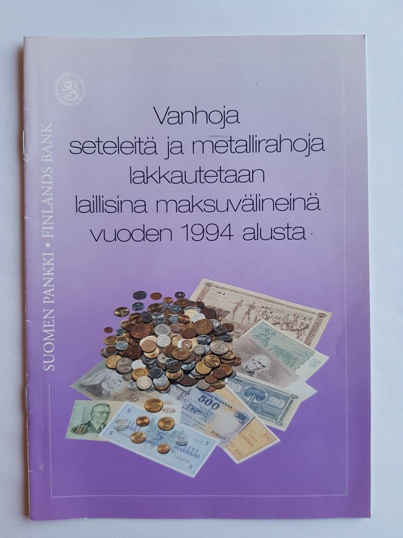 Suomen Pankin julkaisu v. 1993