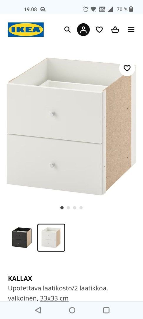 Ikea Kallax laatikosto