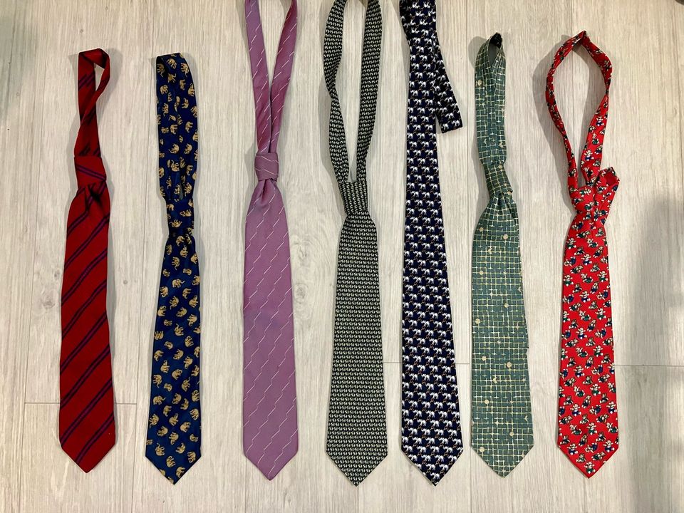 Kravatti / solmio 7 kpl silkkiä
