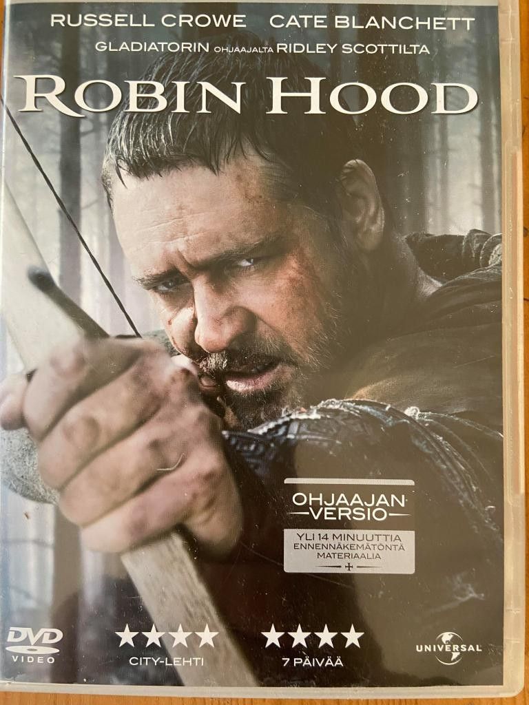 DVD ROBIN HOOD Russell Crowe, UUSI