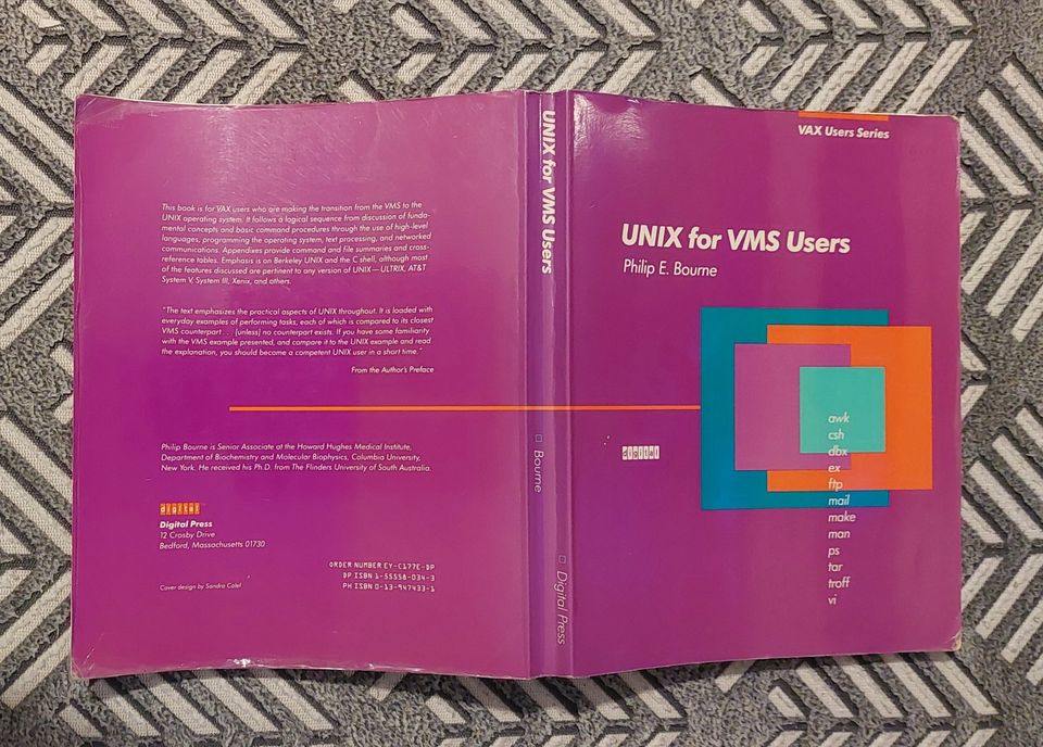 UNIX for VMS Users (Digital Press Vax Users Series