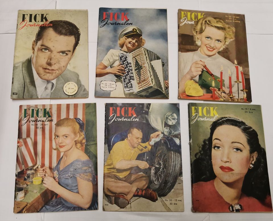 Fick Journalen lehtiä 1948 ja 1949