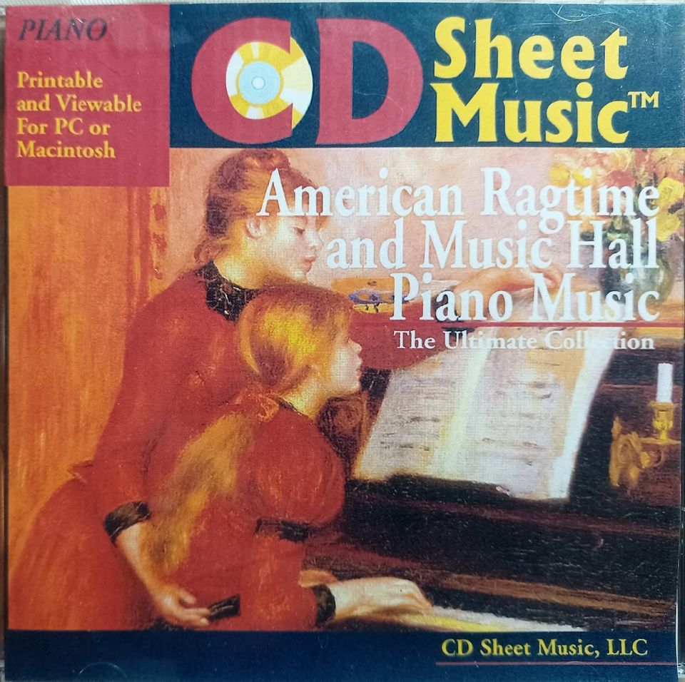 American Ragtime & Music Hall Piano Sheet Music