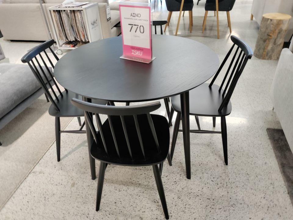 Aino pöytä + 4kpl Aino tuolia