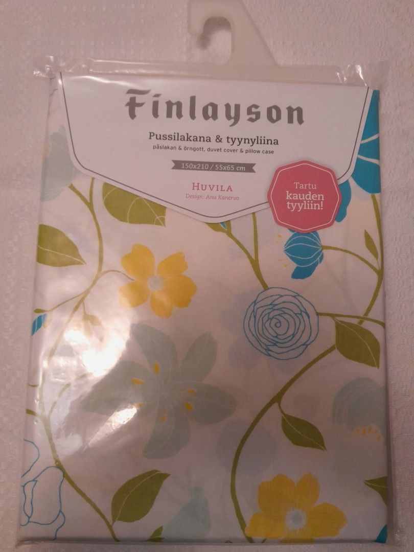 Finlayson pussilakana ja tyynyliina HUVILA