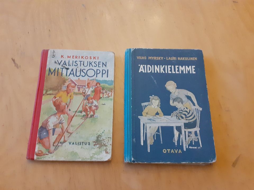 Vanhat koulukirjat 2kpl 1963 ja 1958