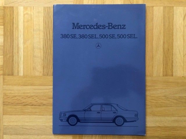 Esite Mercedes W126 S-luokka 380 SE - 500 SEL 1982