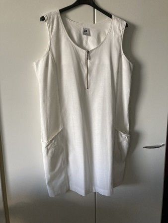 NANSO luonnonvalkoinen mekko, pellava-viskoosi 44